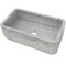 Novatto Single Bowl Kitchen Sink in Carerra White Marble with Natural Chiseled Apron NKS-SBNCW - alternate 4